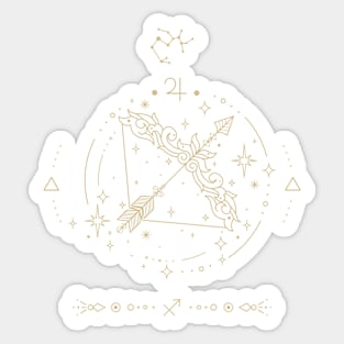 Zodiac Sagittarius sign Sticker